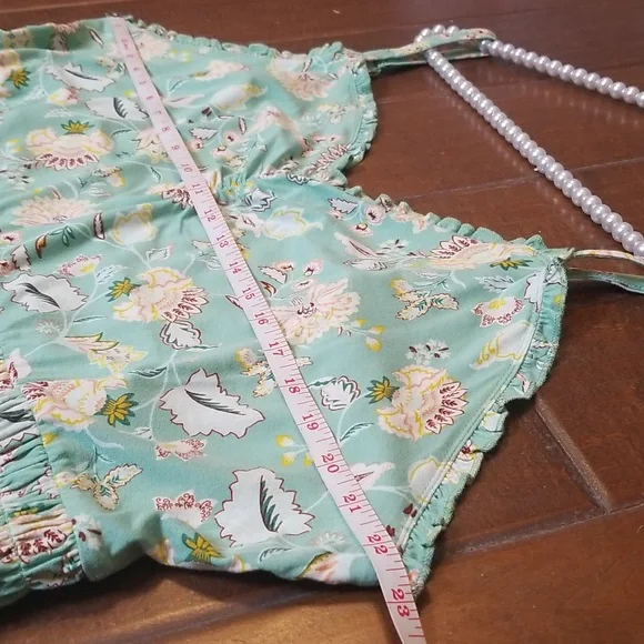 Torrid Sweatheart Ruched Babydoll Sleeveless Top In Hemlock Greet Size 4x - Picture 10 of 14